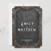 Zwarven Splendor Fantasy Wedding Einladung (Rückseite)