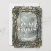 Zwarven Splendor Fantasy Wedding Einladung (Rückseite)