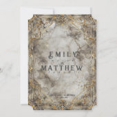 Zwarven Splendor Fantasy Wedding Einladung (Rückseite)