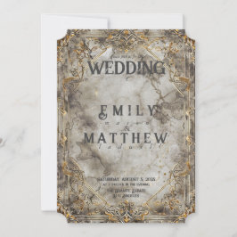 Zwarven Splendor Fantasy Wedding Einladung