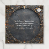 Zwarven Splendor Fantasy Wedding Geschenkanhänger (Rückseite)
