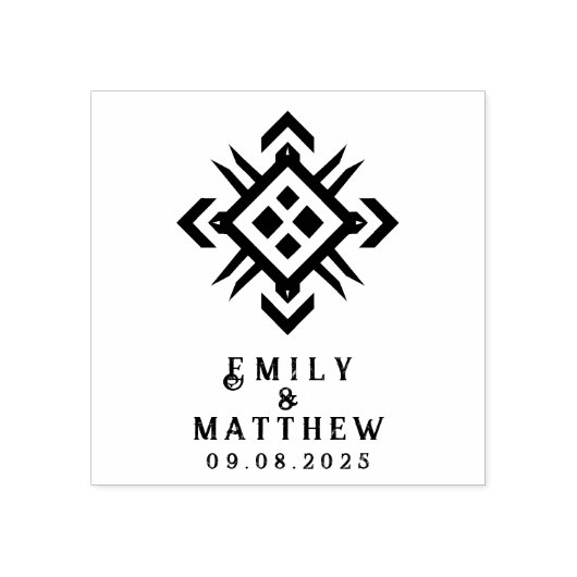 Zwarven Splendor Fantasy Wedding Gummistempel (Prägung)