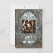 Zwarven Splendor Fantasy Wedding Save The Date (Vorderseite)