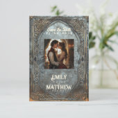 Zwarven Splendor Fantasy Wedding Save The Date (Stehend Vorderseite)