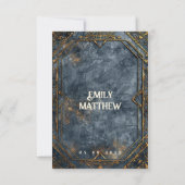 Zwarven Splendor Fantasy Wedding Save The Date (Rückseite)