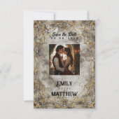 Zwarven Splendor Fantasy Wedding Save The Date (Vorderseite)