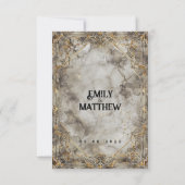 Zwarven Splendor Fantasy Wedding Save The Date (Rückseite)