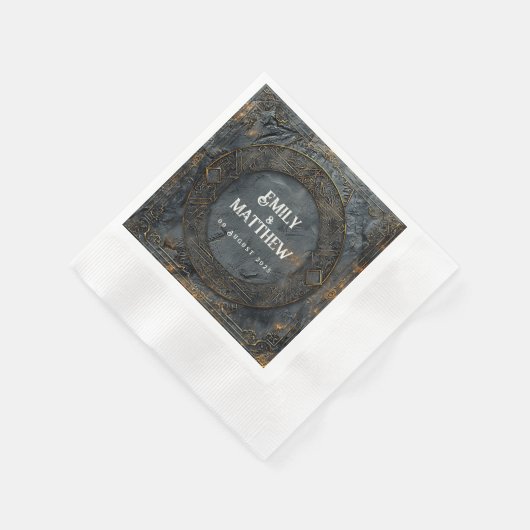 Zwarven Splendor Fantasy Wedding Serviette (Ecke)