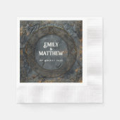 Zwarven Splendor Fantasy Wedding Serviette (Vorderseite)