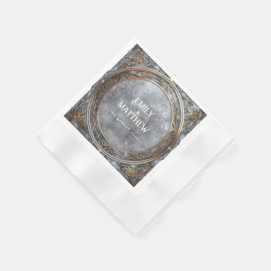 Zwarven Splendor Fantasy Wedding Serviette (Ecke)