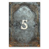 Zwarven Splendor Fantasy Wedding Tischnummer (Rückseite)