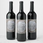 Zwarven Splendor Fantasy Wedding Weinetikett (Flaschen)