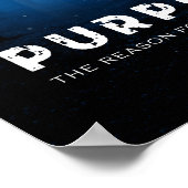 Zweck: der Grund für Ihre Reise Poster (Ecke)