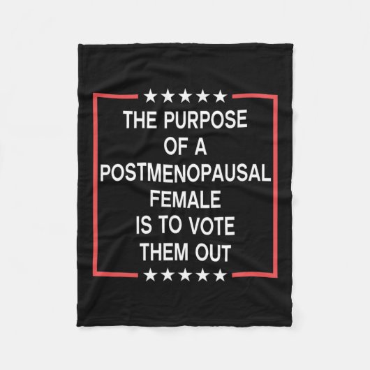 Zweck einer postmenopausalen Frau ist die Abstimmu Fleecedecke (Vorderseite)