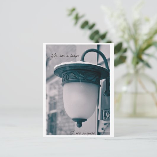 Zweck Postkarte (Stehend Vorderseite)