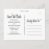 Zweck | Save the Date Postkarte (Rückseite)