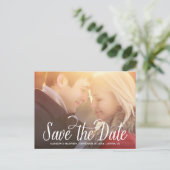Zweck | Save the Date Postkarte (Stehend Vorderseite)