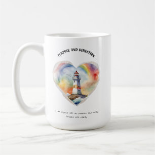 Zweck und Richtung Positive Bejahung Kaffeetasse