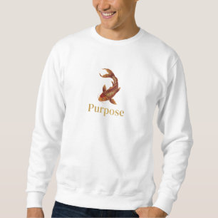 Zweck – Zeitloses Koi-Symbol der Stärkegeschenke Sweatshirt