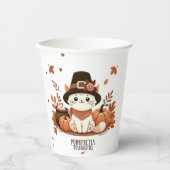 Zweckmäßig dankbare Katze Pappbecher (Vorderseite)