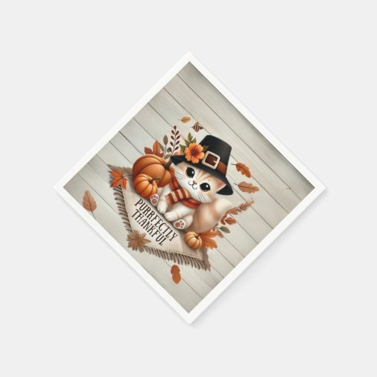 Zweckmäßig dankbare Katze Serviette (Ecke)