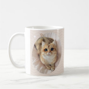 "Zweckmäßig koffeiniert: Niedliche Cat-Tasse" Kaffeetasse