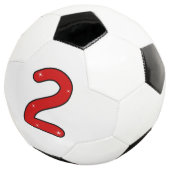 zwei, 2 Jahre, zweite, 2 Jahre alt, Datum, Nummer Fußball (Dreiviertel)