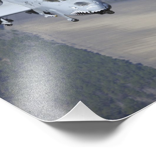 Zwei A-10C-Thunderbolzen II fliegen formatgenau Fotodruck (Ecke)