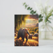 Zwei Aardvark Ausschreibung Anteater Mütterliche L Postkarte (Stehend Vorderseite)