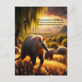 Zwei Aardvark Ausschreibung Anteater Mütterliche L Postkarte (Vorderseite)