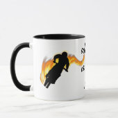 Zwei abseits der Straße fahrende Bikes mit Flammen Tasse (Links)