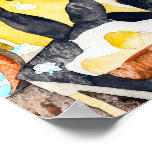 Zwei Acrobatic Jugglers von Charles Demuth Poster (Ecke)