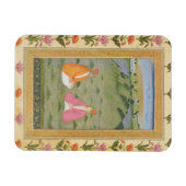 Zwei Adelssitze in einer Landschaft, vom Kleinen C Magnet (Horizontal)