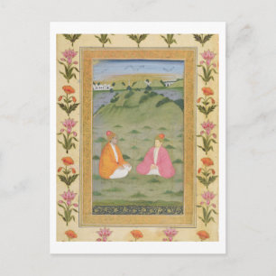 Zwei Adelssitze in einer Landschaft, vom Kleinen C Postkarte