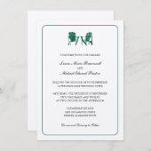 Zwei Adirondack-Stühle Hochzeit Einladung (Vorne/Hinten)