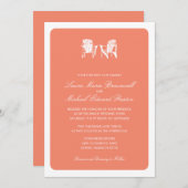 Zwei Adirondack-Stühle Hochzeit Einladung (Vorne/Hinten)