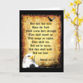 Zwei Adler mit Isaiah 40:31 Karte (Gelbe Blume)