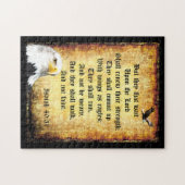 Zwei Adler mit Isaiah 40:31 Puzzle (Horizontal)