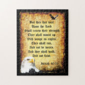 Zwei Adler mit Isaiah 40:31 Puzzle (Vertikal)