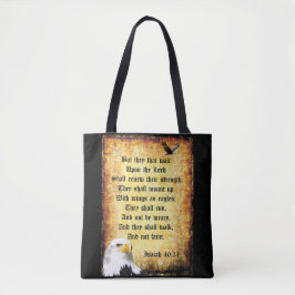 Zwei Adler mit Isaiah 40:31 Tasche
