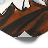 Zwei Adler sprechen - US-Flagge und Bald-Adler Poster (Ecke)