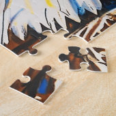 Zwei Adler sprechen - US-Flagge und Bald-Adler Puzzle (Seite)