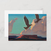 Zwei Adler von Maynard Dixon Dankeskarte (Vorne/Hinten)
