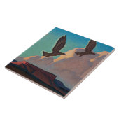 Zwei Adler von Maynard Dixon Fliese (Seite)