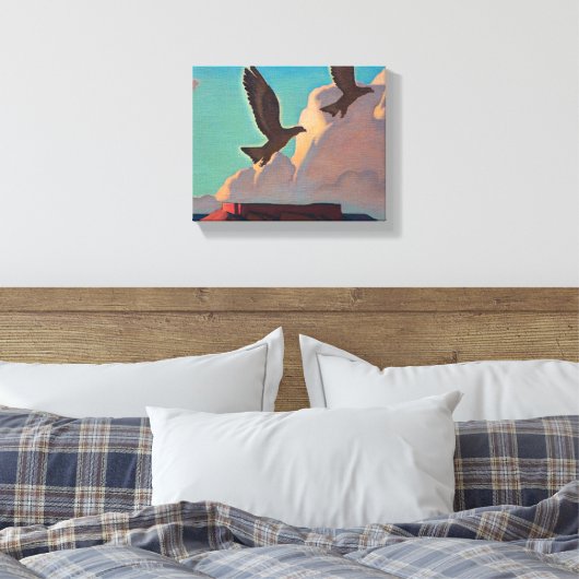 Zwei Adler von Maynard Dixon Leinwanddruck (Insitu (Schlafzimmer))