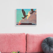 Zwei Adler von Maynard Dixon Leinwanddruck (Insitu (Wohnzimmer))