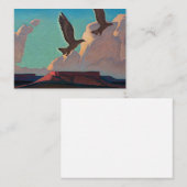 Zwei Adler von Maynard Dixon Visitenkarte (Vorne/Hinten)