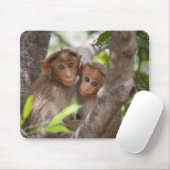 Zwei Affen in einem Baum Mousepad (Mit Mouse)