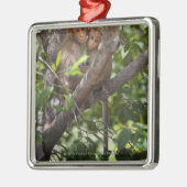 Zwei Affen in einem Baum Ornament Aus Metall (Links)
