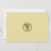 ZWEI Affen Kinderdusche Einladungen BOY GIRL (Rückseite)